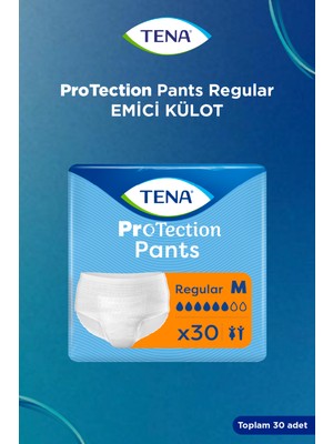 Tena Protection Pants Regular Emici Külot 6 Damla M 30'lu 1 Paket (30 Adet)