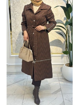 Nprive Fermuar Detaylı Kaban