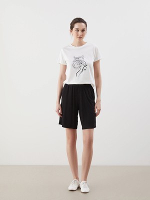 Lc Waikiki Yeni Sezon Beli Lastikli Kadın Şort