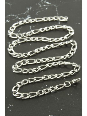 Bijuteri Net Düz Zincir Çelik Kolye 55 cm