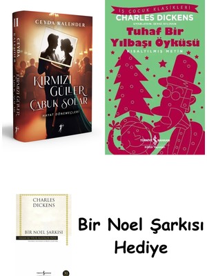 Artemis Yayınları Kırmızı Güller Çabuk Solar 2 - Hayat Dönemeçleri (Ciltli) + Tuhaf Bir Yılbaşı Öyküsü + Bir Noel Şarkısı