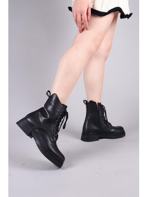 Birikon Vela Fermuarlı Postal Siyah