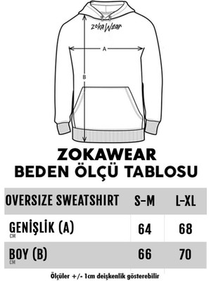 Unisex Pilates Yazıs Baskılı Kapşonlu Sweatshirt (2 Iplik)