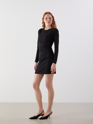 Lc Waikiki Yeni Sezon Bisiklet Yaka Kadın Bodycon Elbise