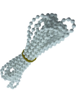 MorPerde Plastik Sonsuz Zincir 150cm Beyaz