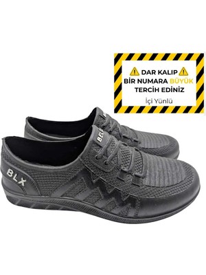 Çiğdem Kundura Traqqua | Erkek Kara Lastik Ayakkabı | Rahat ve Dayanıklı - Traqqua - Siyah - 45