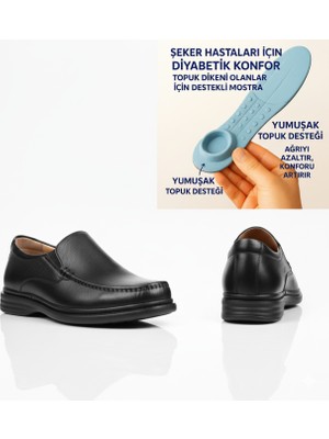 Growish GR0448 Hakiki Deri Topuk Dikeni ve Şeker Hastalarına Özel Üretim Klasik Günlük Ayakkabı