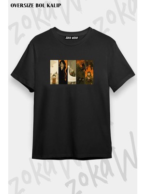 Unisex Oversize Kalıp Yüzüklerin Efendisi Tasarım Baskılı Tshirt