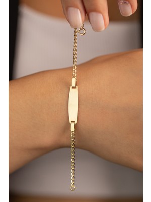 Yavuz Kuyumculuk 14 Ayar Altın Gurmet Zincir Çocuk Bilekliği