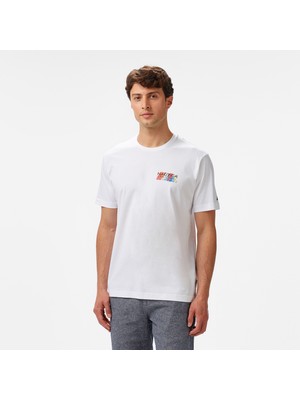 Nautica Erkek Beyaz Regular Fit T-Shirt