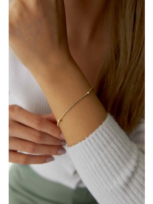 Yavuz Kuyumculuk 14 Ayar Altın Ince Toplu Halat Bileklik