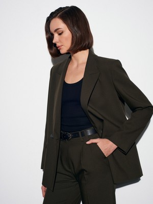 60767 Blazer Ceket-Haki