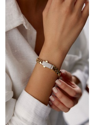 Yavuz Kuyumculuk 14 Ayar Altın Gurmet Köşeli Bileklik