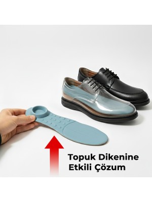Growish GR0532 Hakiki Deri Topuk Dikeni ve Şeker Hastalarına Özel Üretim Klasik Bağcıklı Günlük Ayakkabı