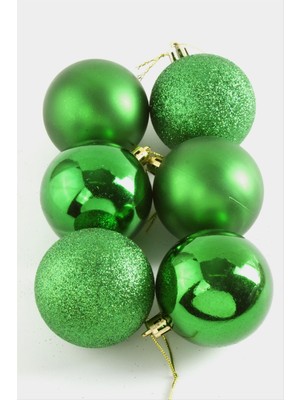 Bijuteri Net 6 Adet Cici Top Yılbaşı Ağaç Süsü 6cm