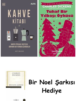 Alfa Yayınları Kahve Kitabı (Ciltli) + Tuhaf Bir Yılbaşı Öyküsü + Bir Noel Şarkısı