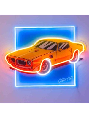 Kamer Neon LED Işıklı Pop Art Sanatsal Tablo