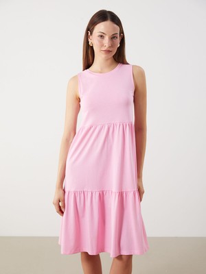 Lc Waikiki Yeni Sezon Bisiklet Yaka Kolsuz Elbise