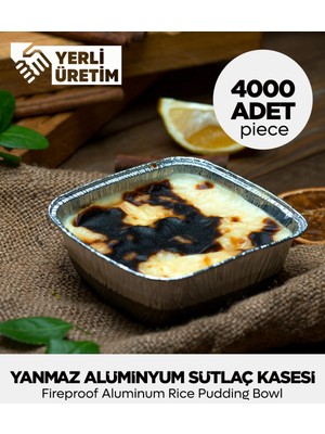 Alüminyum Sütlaç Kasesi - 4.000 Adet