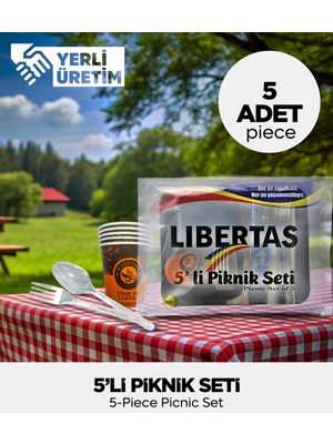 Sepet Doldur Paletli bardak 5’li Piknik Seti – (5 Adet)