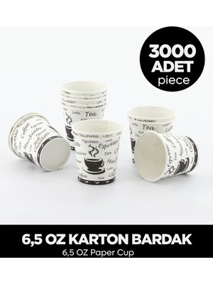 6,5 Oz Karton Bardak 3.000 Adet