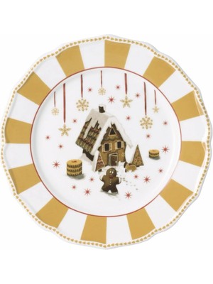 Hutschenreuther Tabak 22 cm Christmas Love Beige-Tekli