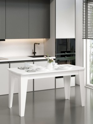 Kuzey Life Kuzeylife Venezia Yemek Masası Beyaz