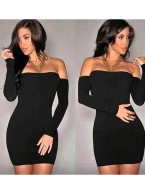 Pileli Store Pilelistore  B101190 Eldivenli Straplez Mini Elbise