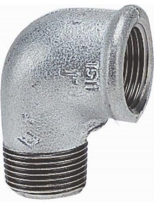 Atusa 1 1/2 Galvaniz Kuyruklu Dirsek
