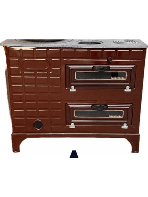 Çift Fırınlı Kovalı Kuzune Turgut Soba