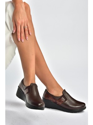 Fox Shoes V324405603 Kahverengi Hakiki Deri Günlük Kadın Ayakkabı