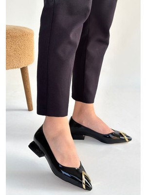 Arenes Goes Siyah Rugan Babet Ayakkabı - Lisinya