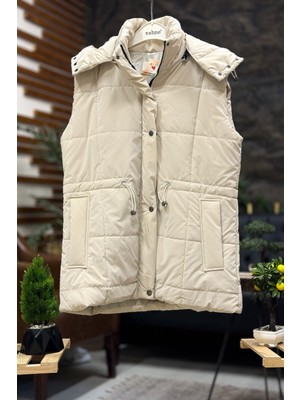 Sahnemoda Kolsuz Kapşonlu Uzun Ithal Yelek