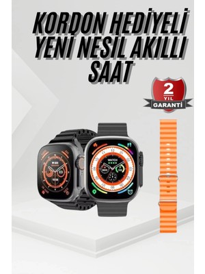 Ceylan Adam Akıllı Saat Sağlık Takibi Kalp Atışı Adımsayar Ultra Yeni Nesil Nefes Egzersizi