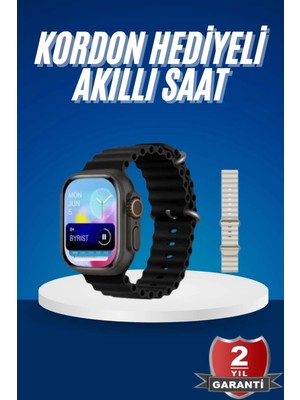 Ceylan Adam Ultra Akıllı Saat 49 mm Çift Kordonlu Arama Cevaplama Bluetooth Bağlantılı