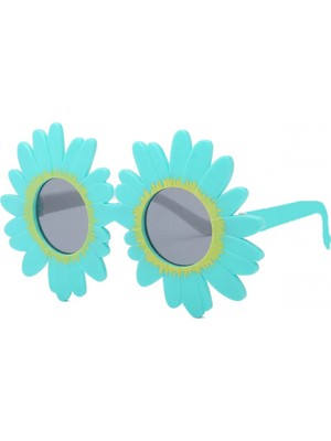 MiraLive Mavi Renk Papatya Şekilli Parti Gözlüğü