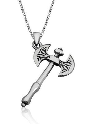 Gumush Hk Gümüş Erkek Kolye Balta |Gümüş Takı Hediyelik Ürünler