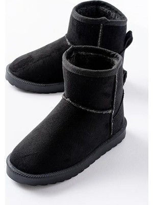 Happy Kids B.100 Kürklü Bot F. Siyah - 35