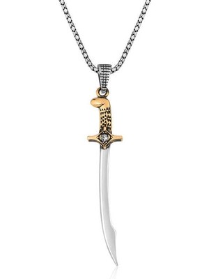 Gumush Hk Gümüş Erkek Kolye Kılıç |Gümüş Takı Hediyelik Ürünler