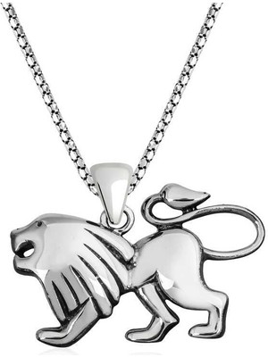 Gumush Hk ​Gümüş Erkek Kolye Aslan |Gümüş Takı Hediyelik Ürünler