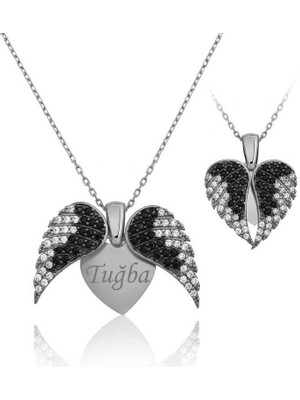 Gumush Hk Gümüş Kadın Kolye Kalpli İsimli |Gümüş Takı Hediyelik Ürünler