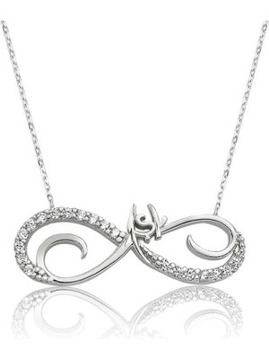 Gumush Hk Gümüş Kadın Kolye Sonsuz Aşk |Gümüş Takı Hediyelik Ürünler