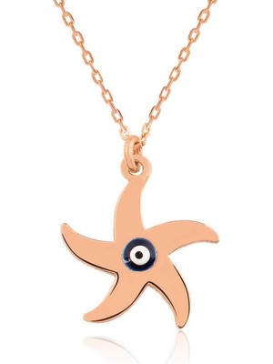 Gumush Hk Gümüş Kadın Kolye Deniz Yıldızı |Gümüş Takı Hediyelik Ürünler