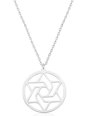 Gumush Hk Gümüş Kadın Kolye Çember |Gümüş Takı Hediyelik Ürünler