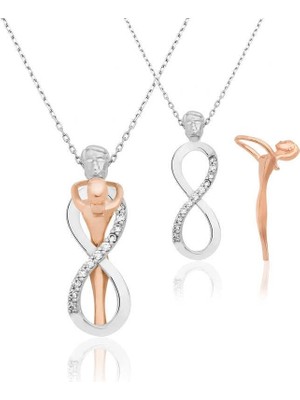 Gumush Hk Gümüş Kadın Kolye Sonsuz Aşk |Gümüş Takı Hediyelik Ürünler