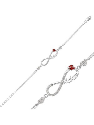 Gumush Hk Gümüş Kadın Bileklik Sonsuzluk Aşkım |Gümüş Takı Hediyelik Ürünler