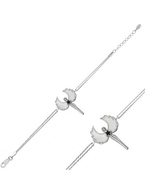 Gumush Hk Gümüş Kadın Bileklik Su Perisi |Gümüş Takı Hediyelik Ürünler