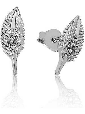 Gumush Hk Gümüş Kadın Küpe Yaprak Çivili |Gümüş Takı Hediyelik Ürünler