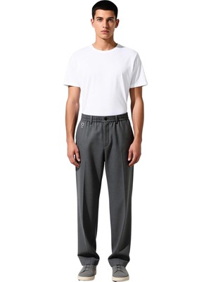 Ersefa Erkek Düz Renk Geniş Kesim Kumaş Pantolon Fonksiyonel Dayanıklı Kaliteli Konforlu Estetik Şık