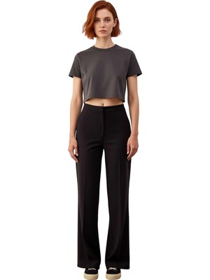 Ersefa Kadın Wide Leg Dokuma Kışlık Pantolon Fonksiyonel Dayanıklı Kaliteli Konforlu Estetik Spor